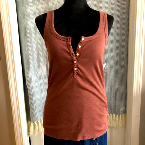 aerie Tops - Aerie Rust colored Tank Top Size L NWT